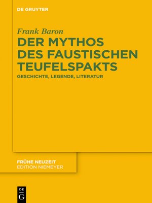 cover image of Der Mythos des faustischen Teufelspakts